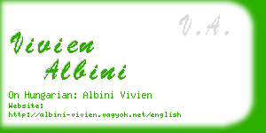 vivien albini business card